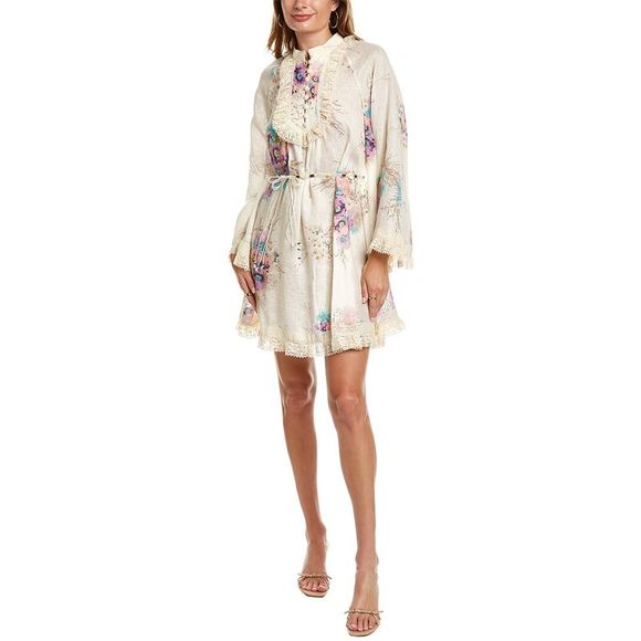 Zimmermann Dresses & Skirts - Zimmermann Lace Linen Shift Dress